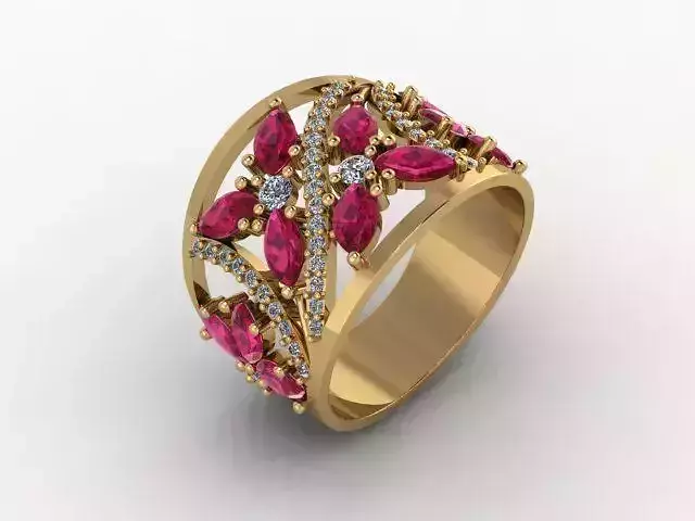 red stone ring
