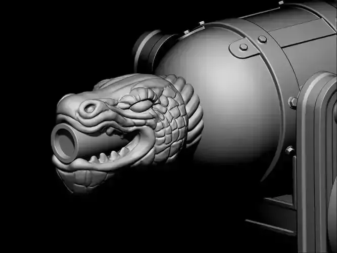 Medieval Cannon 3d print model