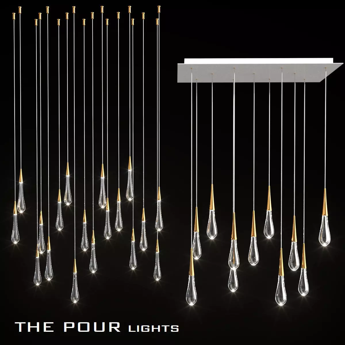 The pour lights 3D model