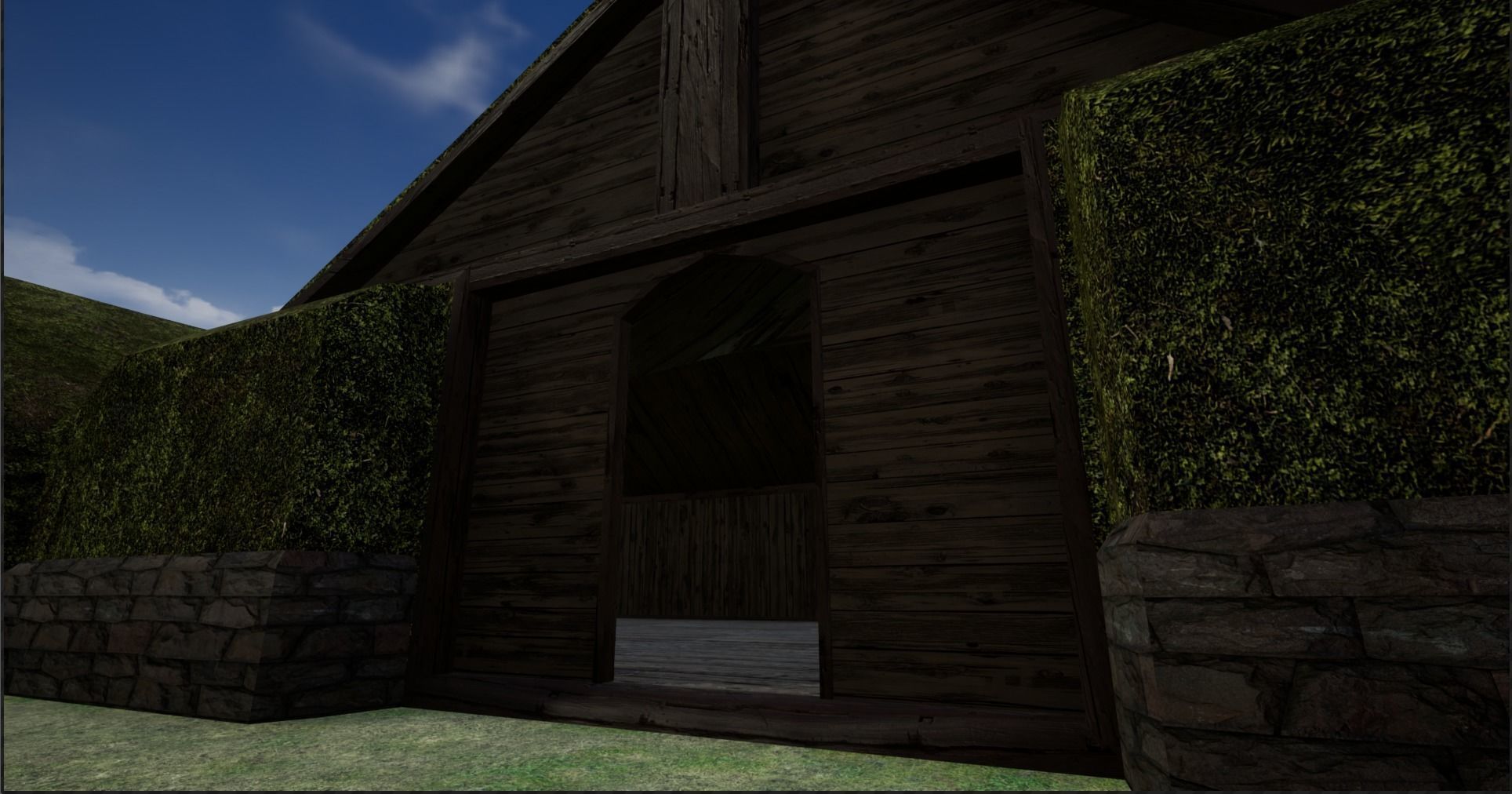 2K Mossy Grass Covered Village Houses Low-poly 3D model_24