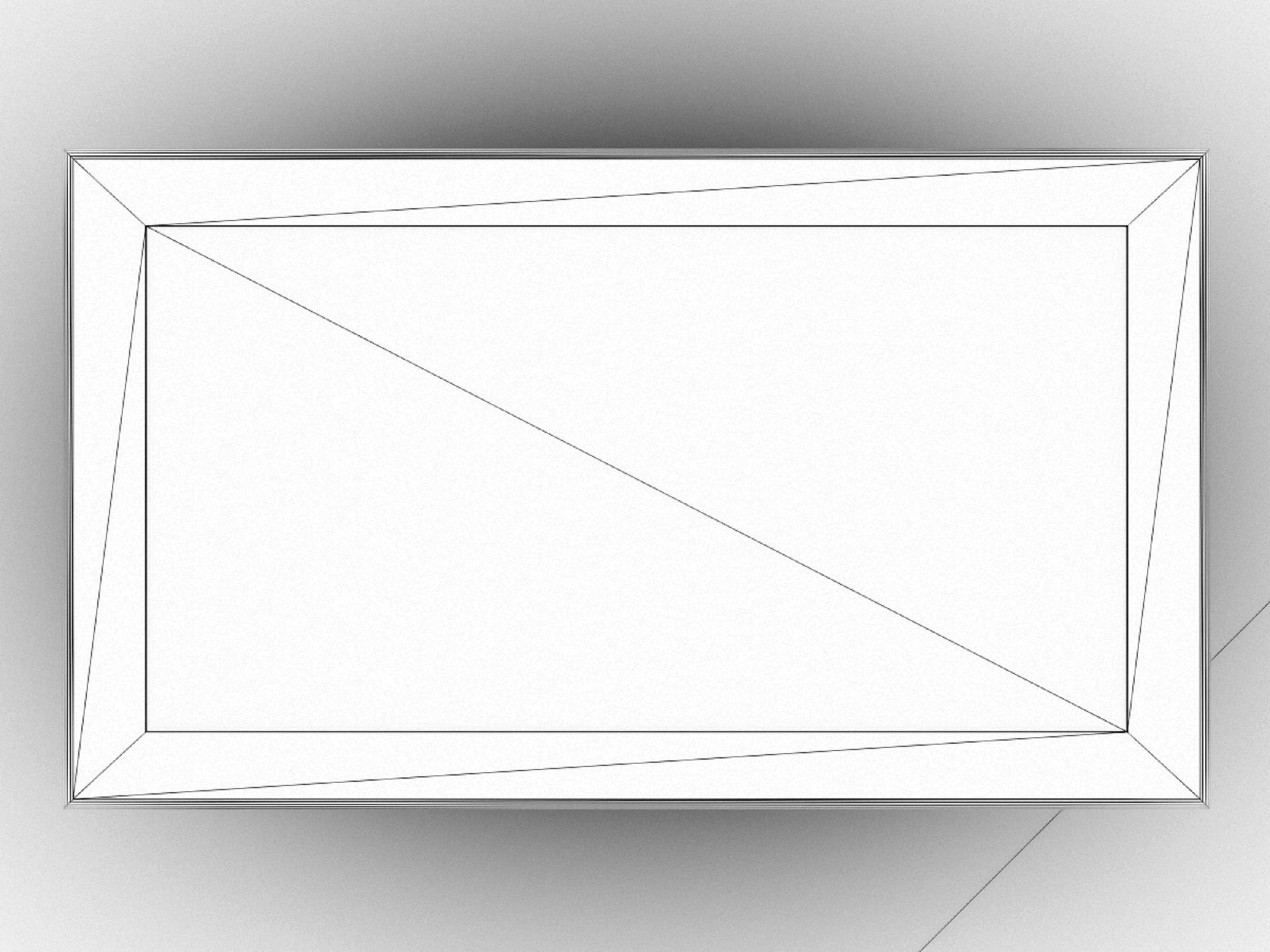 Wooden Retro Coffee Table 3D model_17