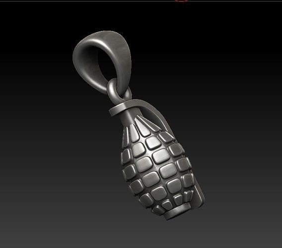 Grenade pendant 3D print model