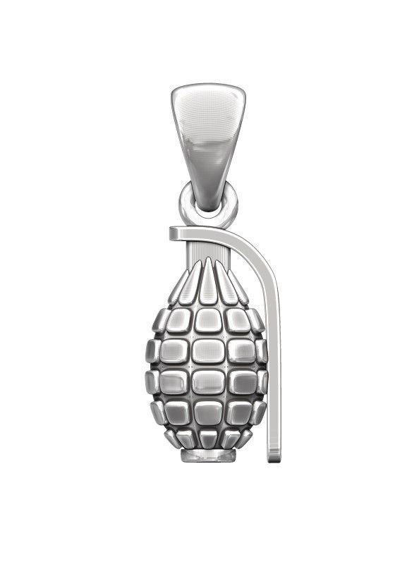 Grenade Pendant Realistic and Detailed 3D print model_6
