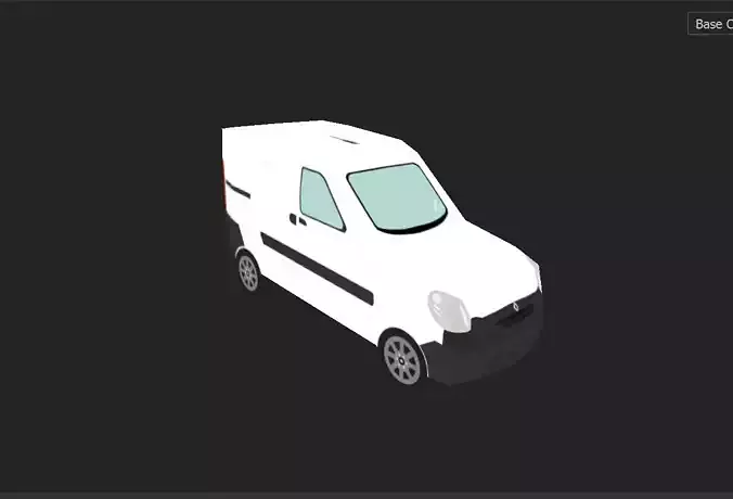 Low poly Renault Kangoo Comfort