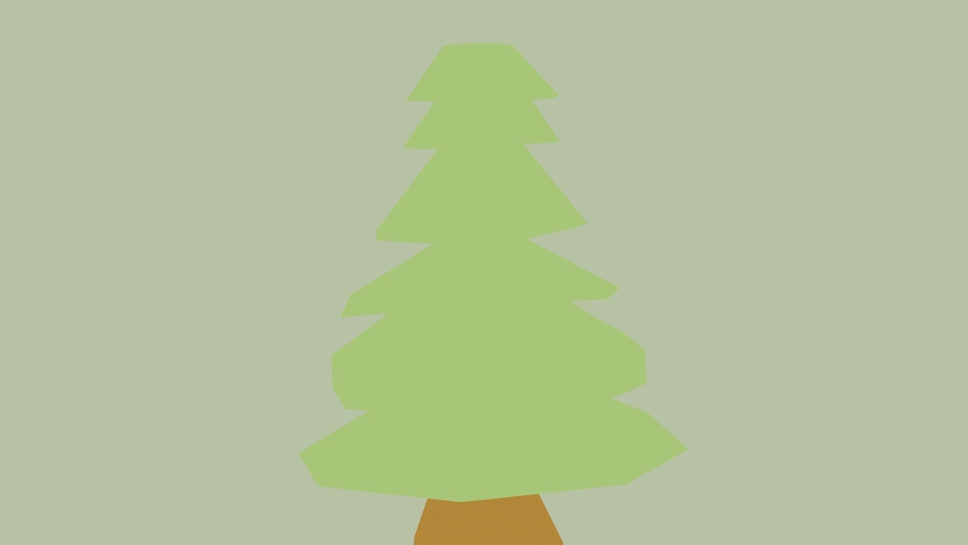 low poly pine tree Free low-poly 3D model_1