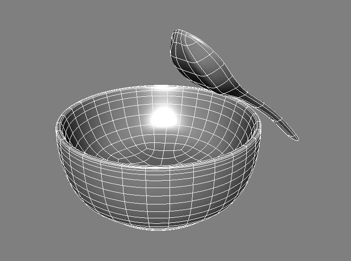 Soup Bowl 3D Model Low-poly 3D model_17