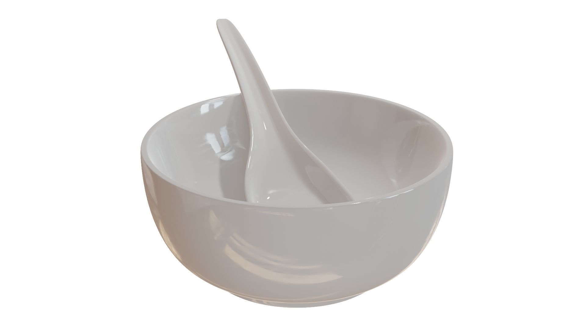 Soup Bowl 3D Model Low-poly 3D model_7