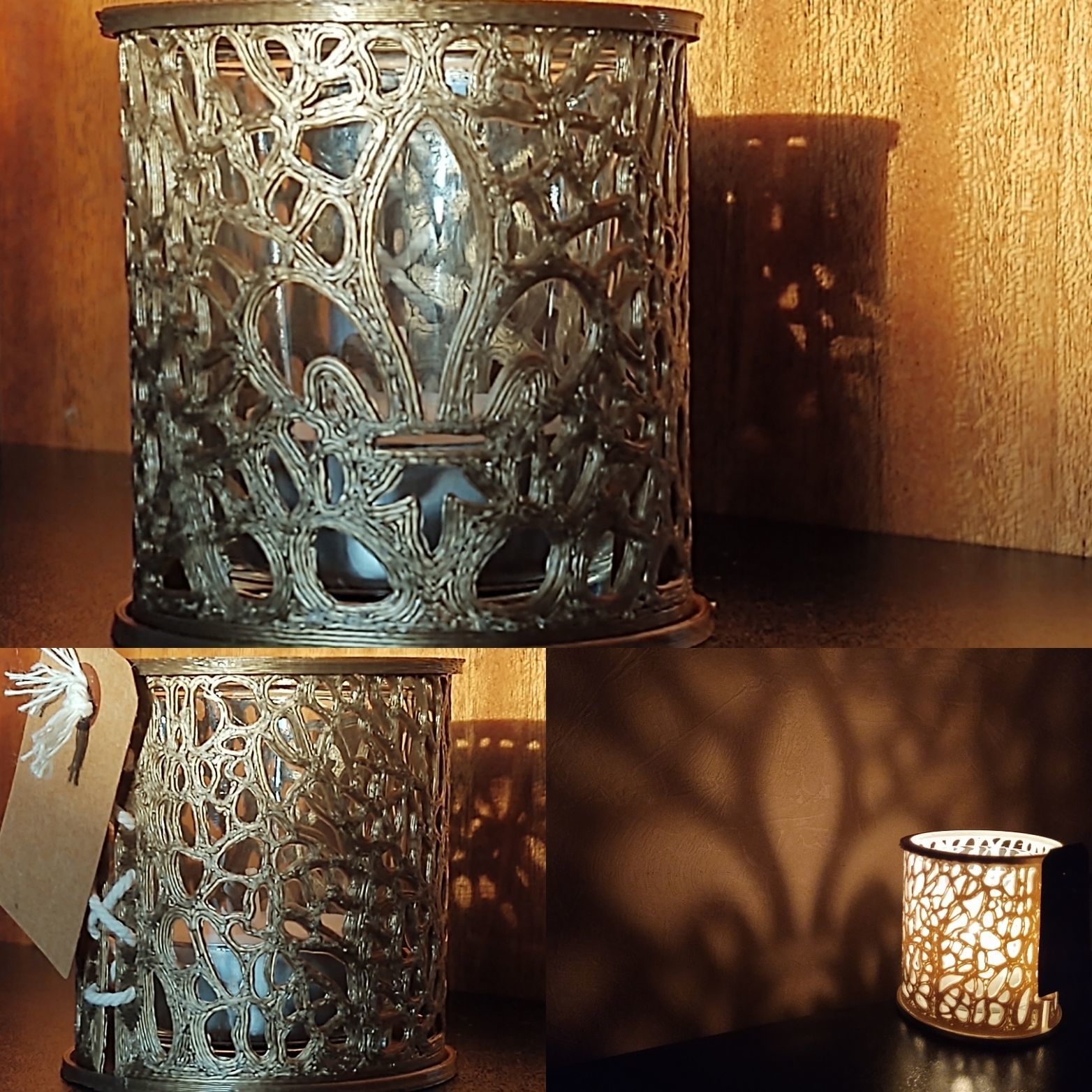 Light flower candle 3D print model_1
