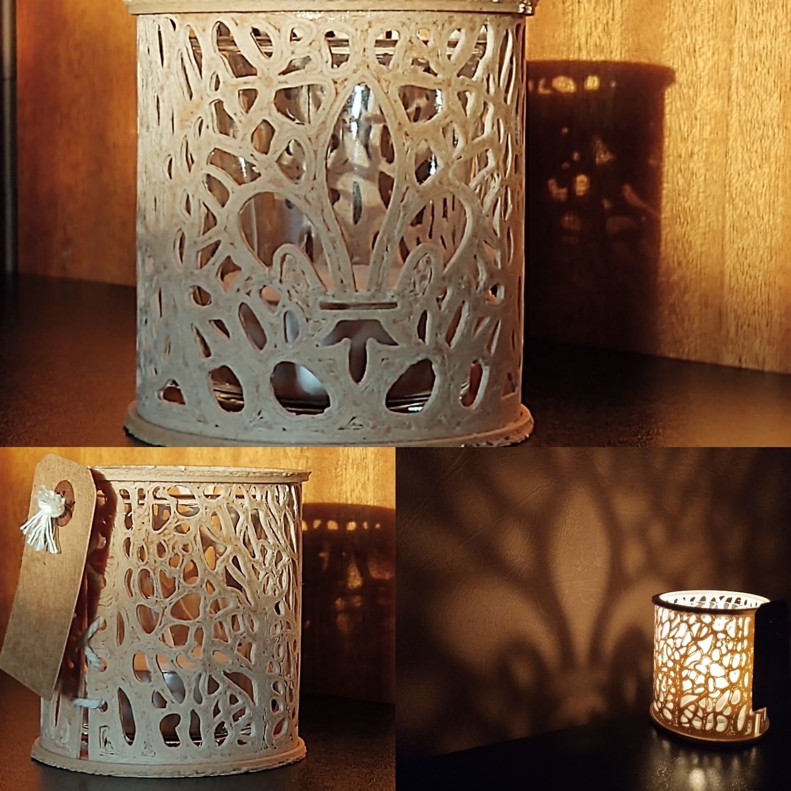 Light flower candle 3D print model_2