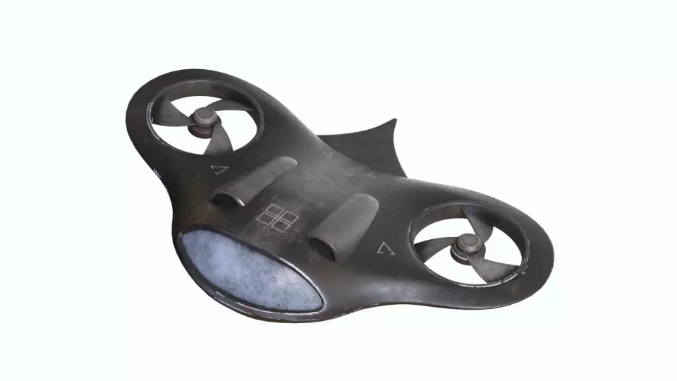 Secret Aircraft Free 3D model
