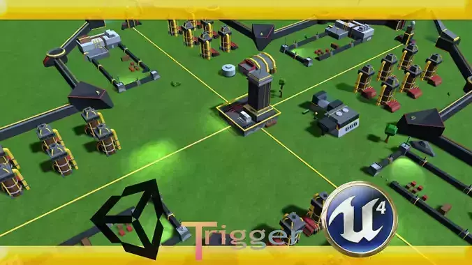 Pack Sci-fi X Free low-poly 3D model