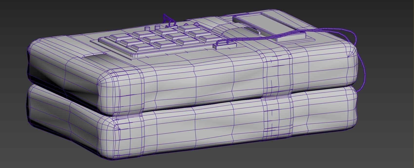 C4 explosive device Low-poly 3D model_6