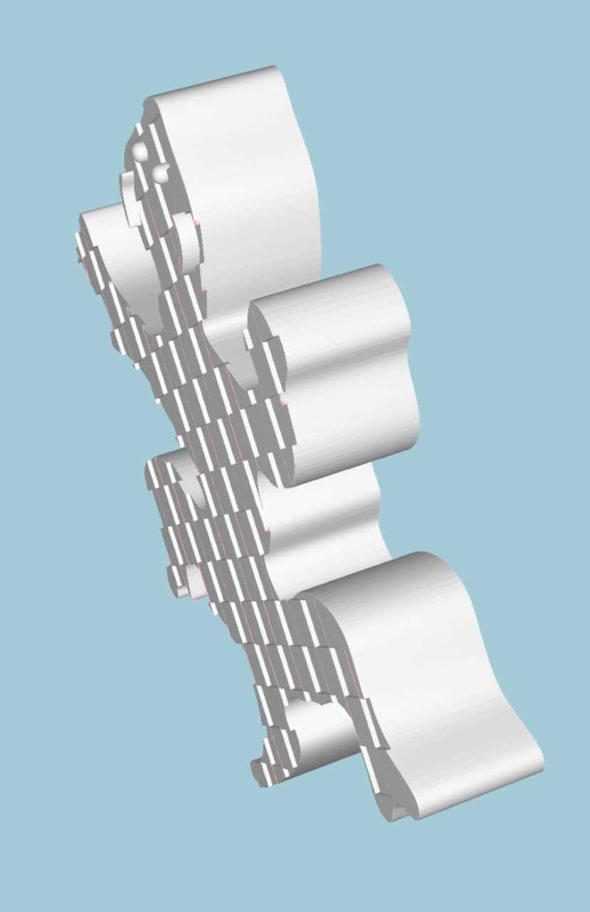 MakeIT Lizard Animal Shape 3D Model 3D model_5