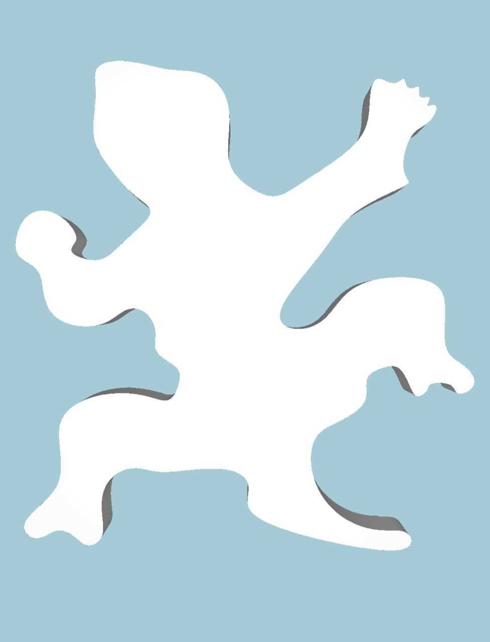 MakeIT Lizard Animal Shape 3D Model 3D model_7