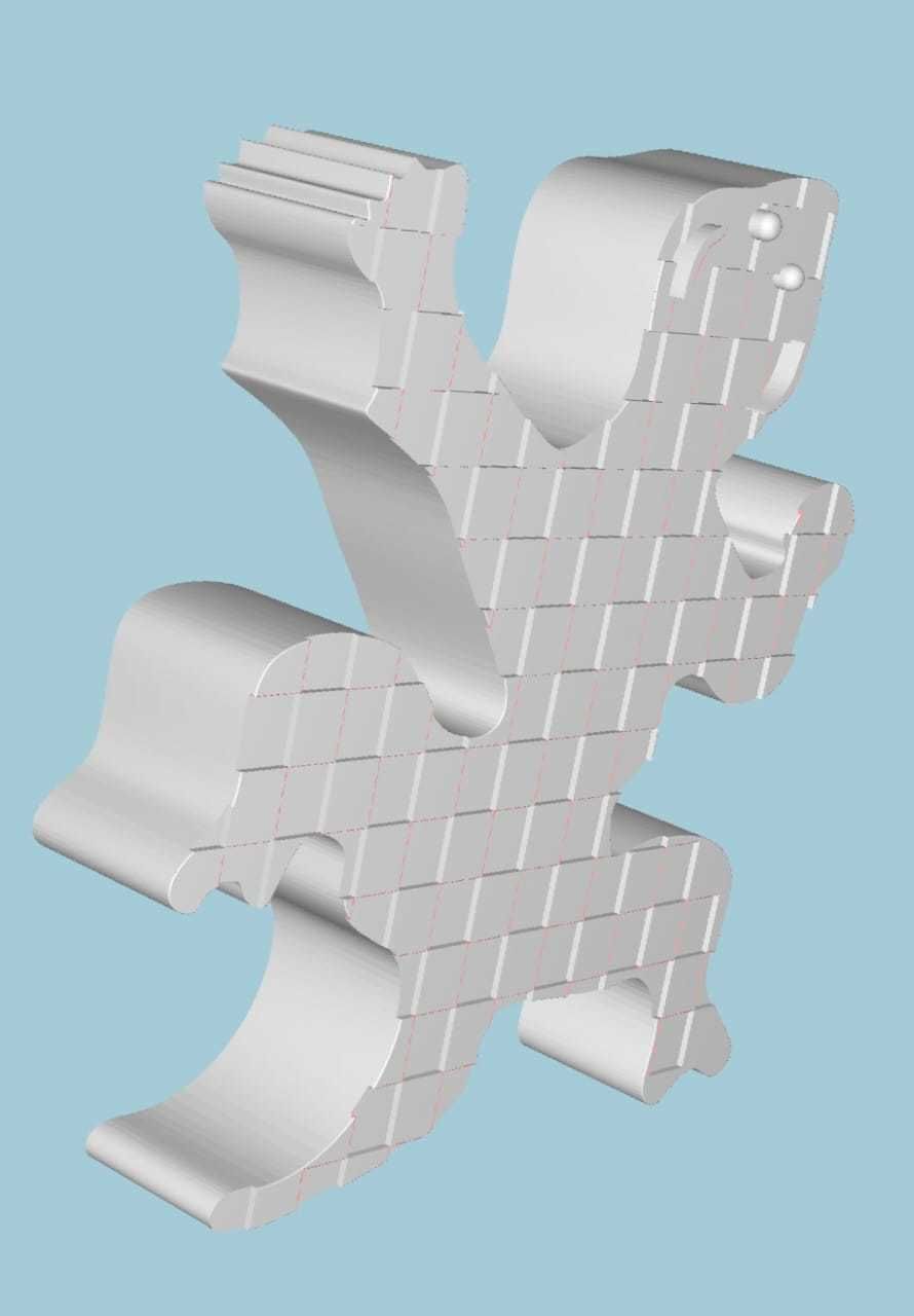 MakeIT Lizard Animal Shape 3D Model 3D model_4