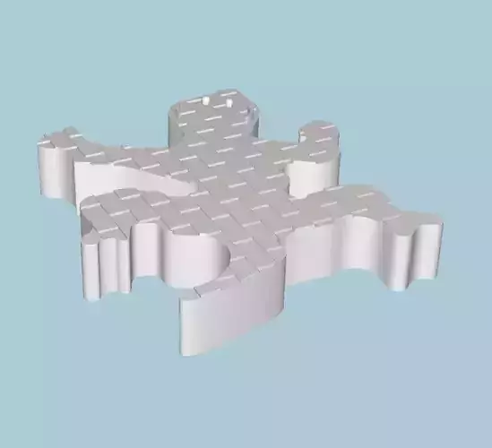 MakeIT  Lizard Animal Shape 3D Model 