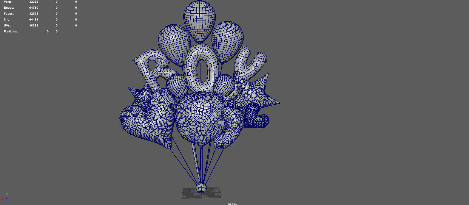 BABY BOY BALLOON 3D model_7