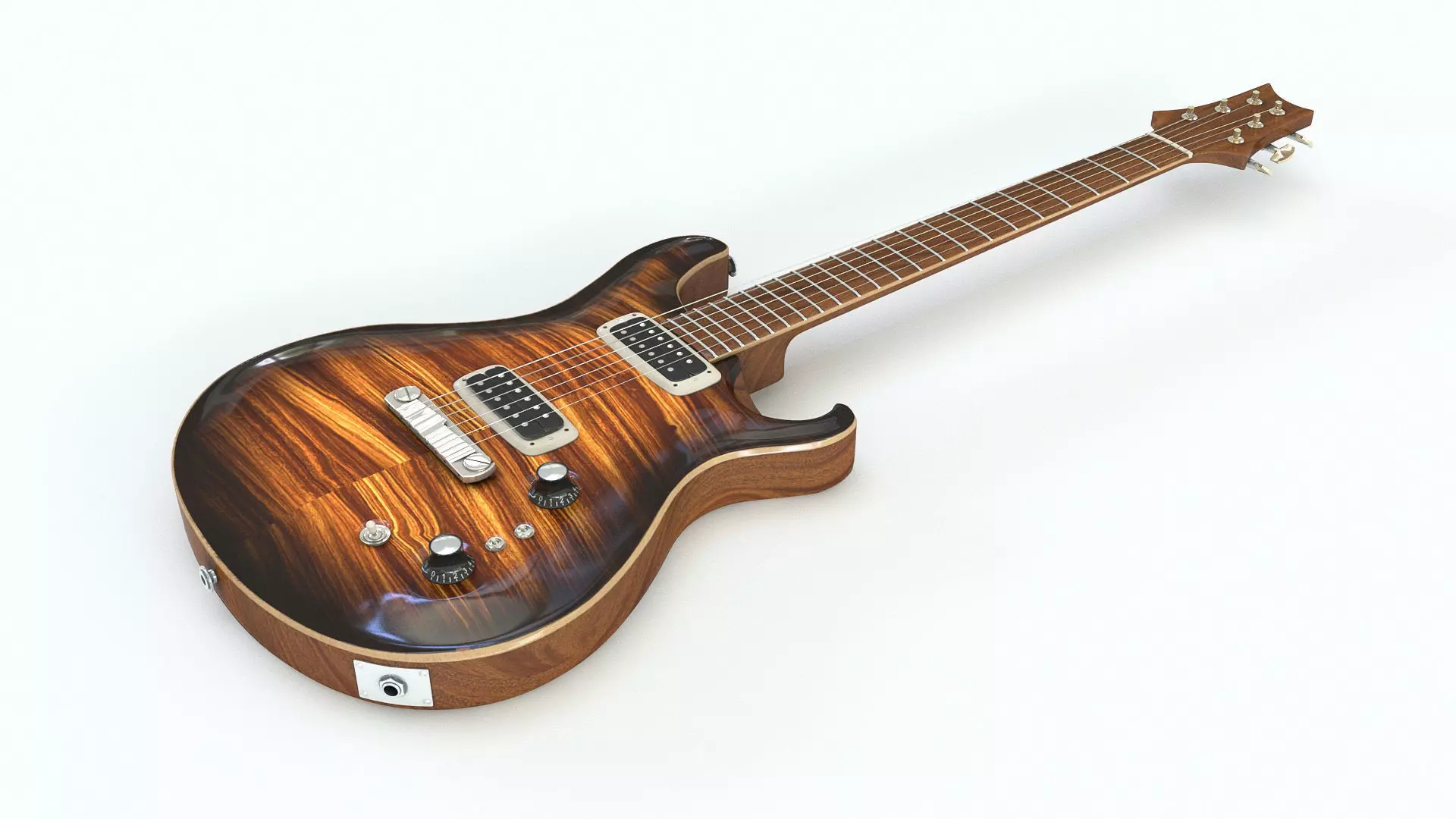 Electric guitar 3D model