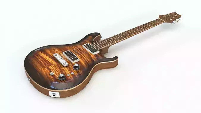 Electric guitar 3D model