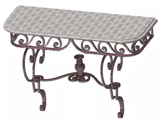 Table decorative 3D model_0