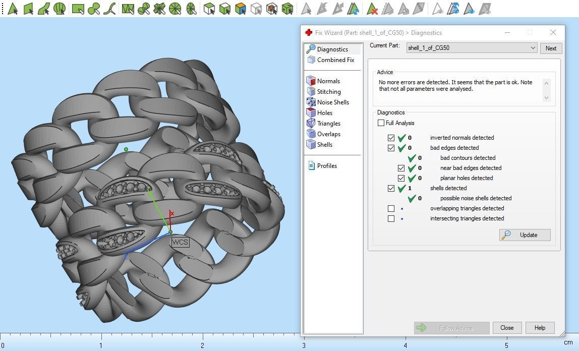 Cuban chain ring  Size 17 V2 3D print model_3
