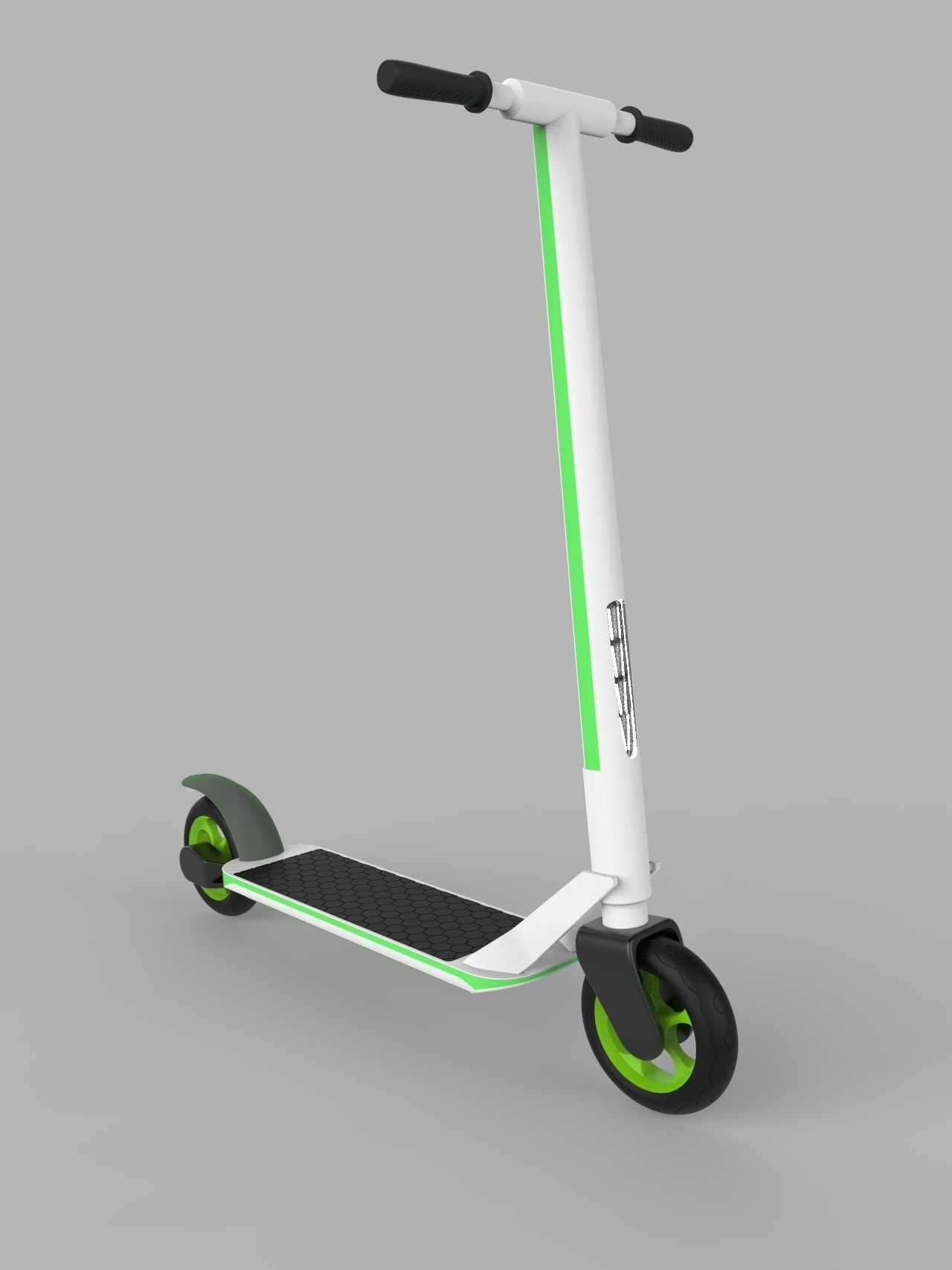 Scooter electric with design 3D model_7