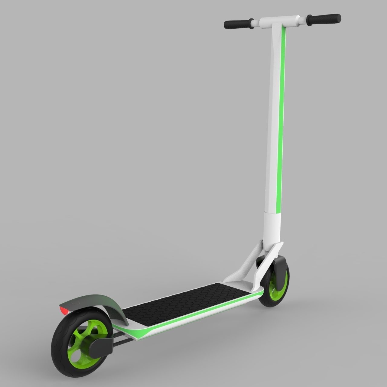 Scooter electric with design 3D model_9
