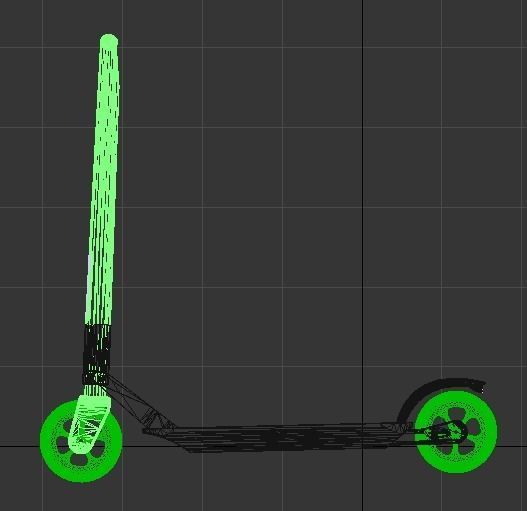 Scooter electric with design 3D model_19