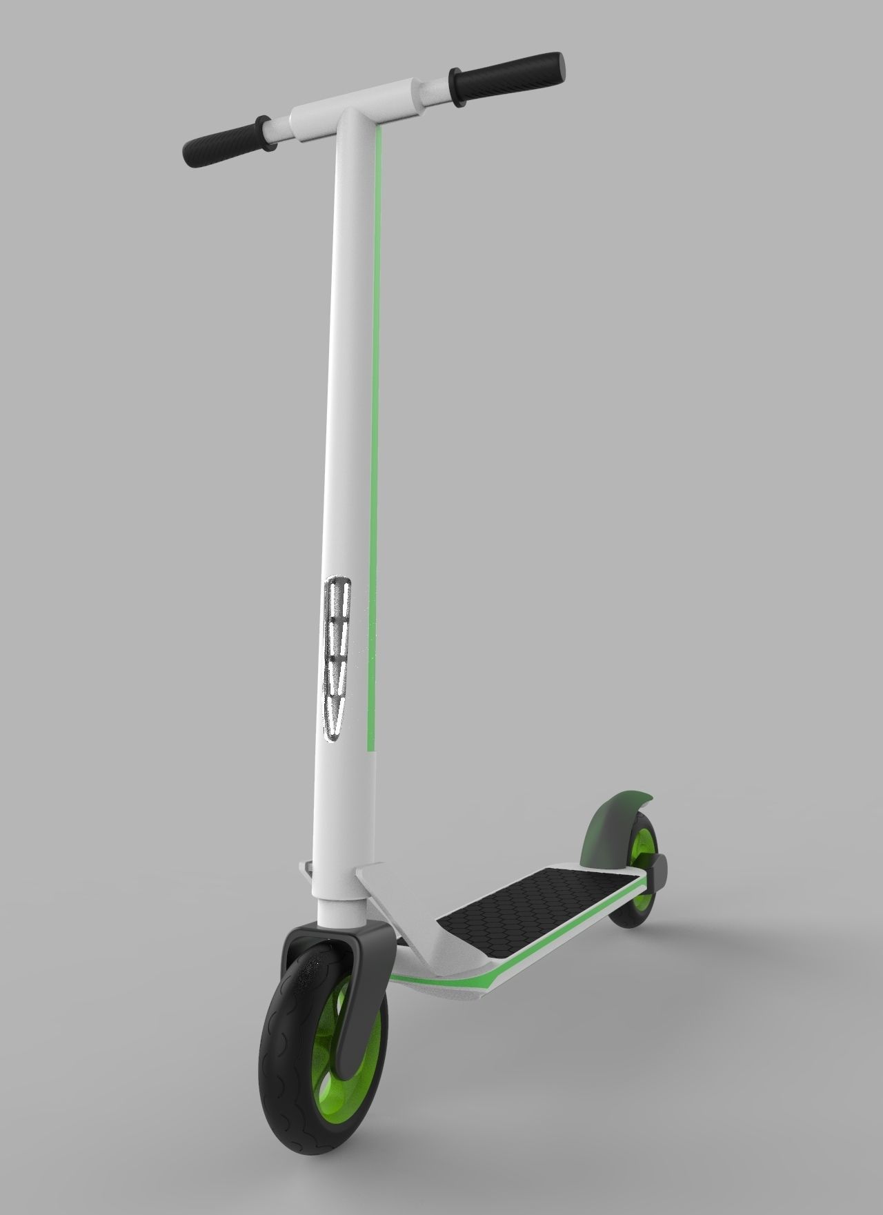 Scooter electric with design 3D model_2