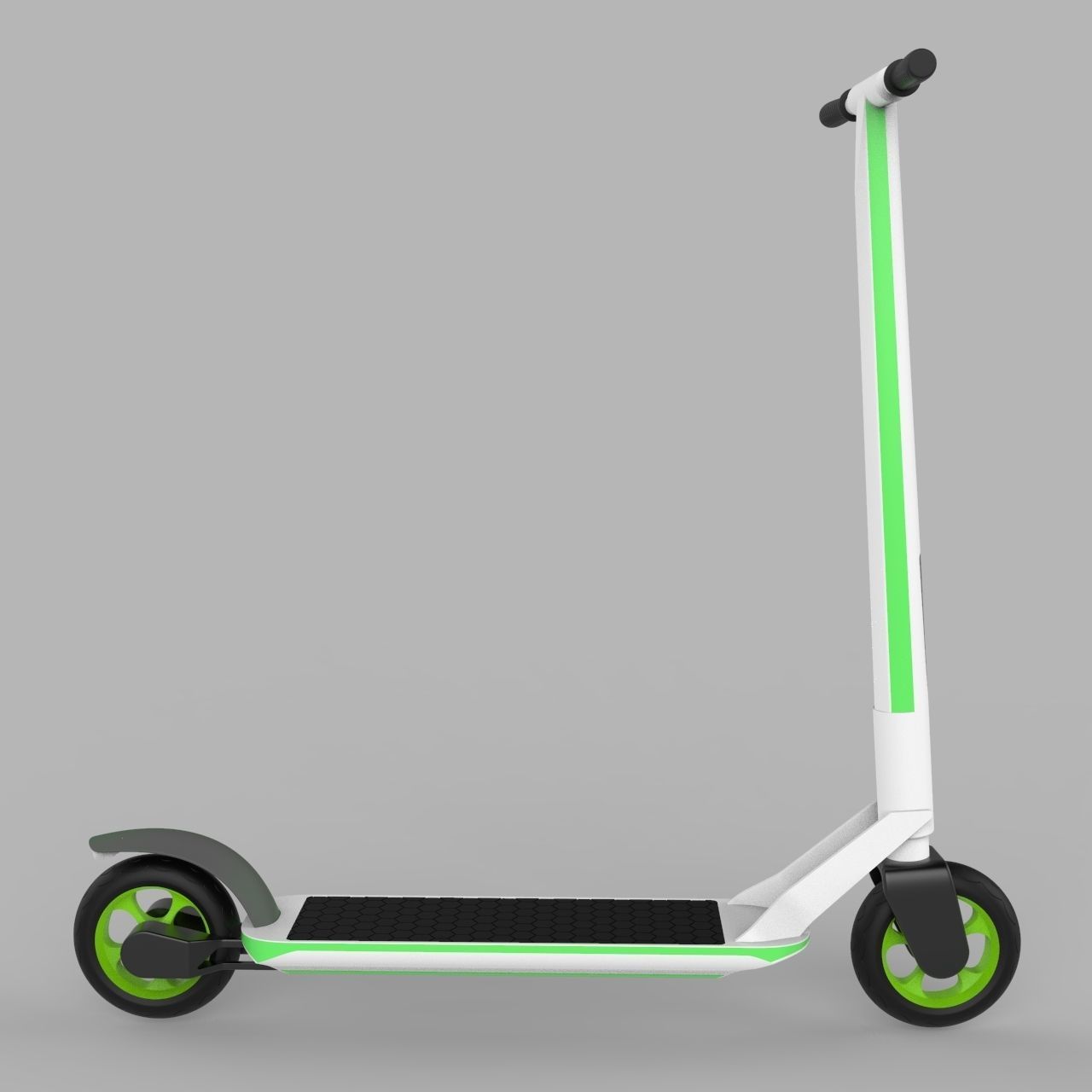 Scooter electric with design 3D model_8