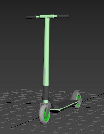 Scooter electric with design 3D model_16