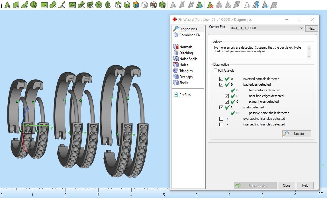 hoop earring 3 sizes model 60 3D print model_11