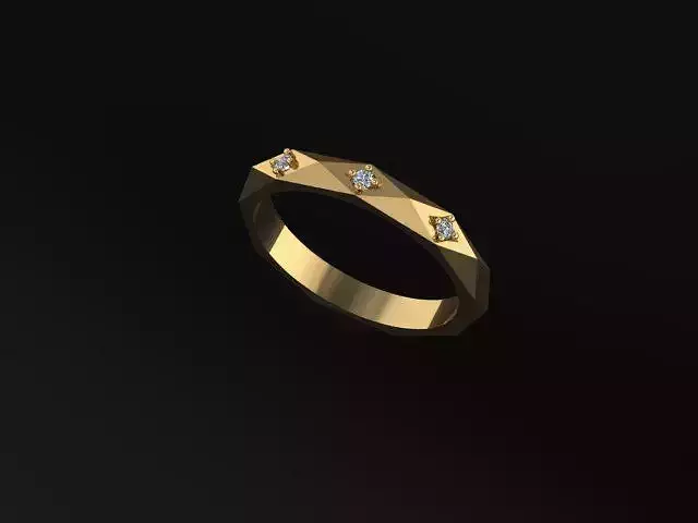 3 stones special ring