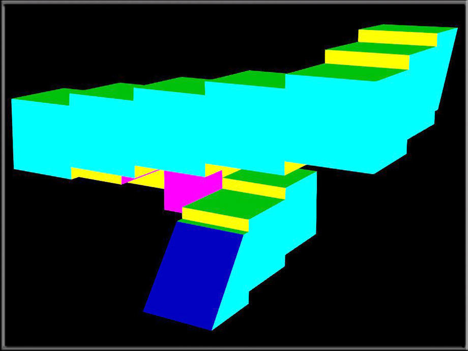 Penrose Stair Low-poly 3D model_3