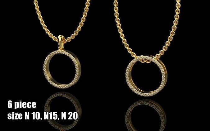 Round pendant  3D print model
