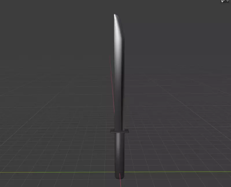 Low-Poly Sword Free low-poly 3D model