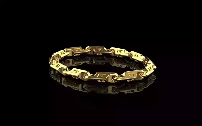 bracelet gold chain link