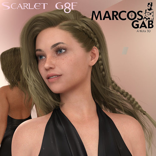 Scarlet for G8F 3D model