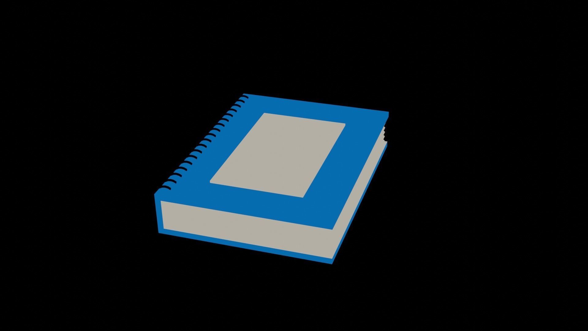 LOW POLY BOOKS stack of Low-poly 3D model_3