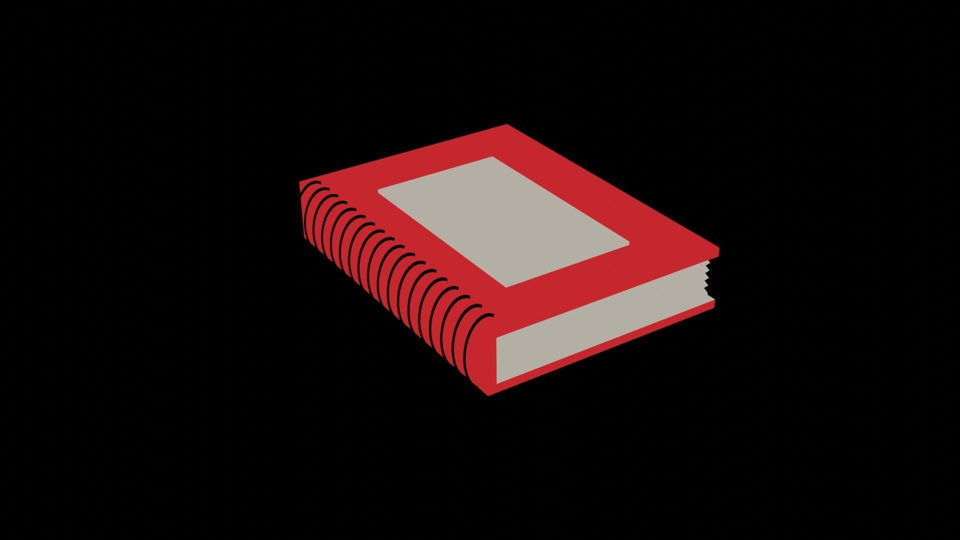 LOW POLY BOOKS stack of Low-poly 3D model_5
