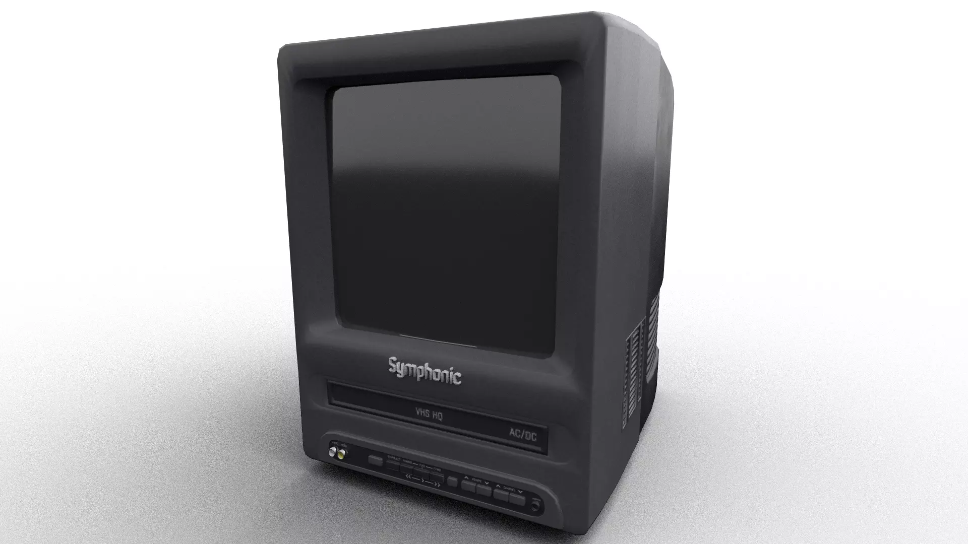 VCR TV - PBR Materials - Low Poly Free low-poly 3D model