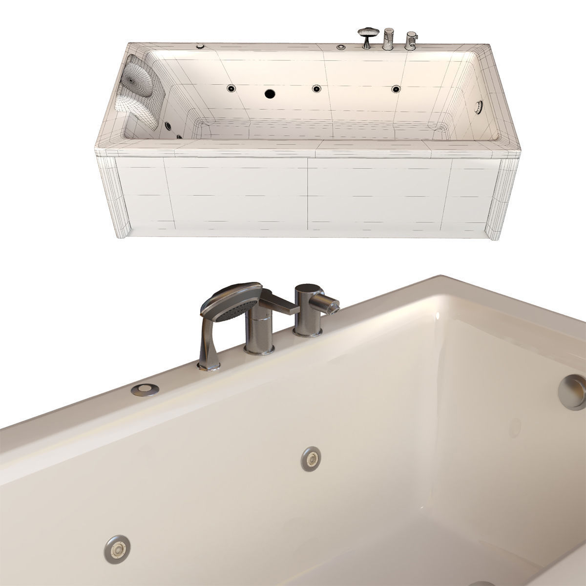 bathtube 705 ariana 3D model_2