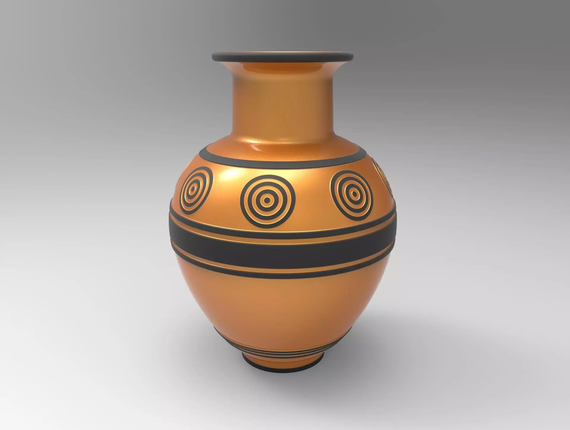 Amphora 3D print model greek vase Free 3D print model