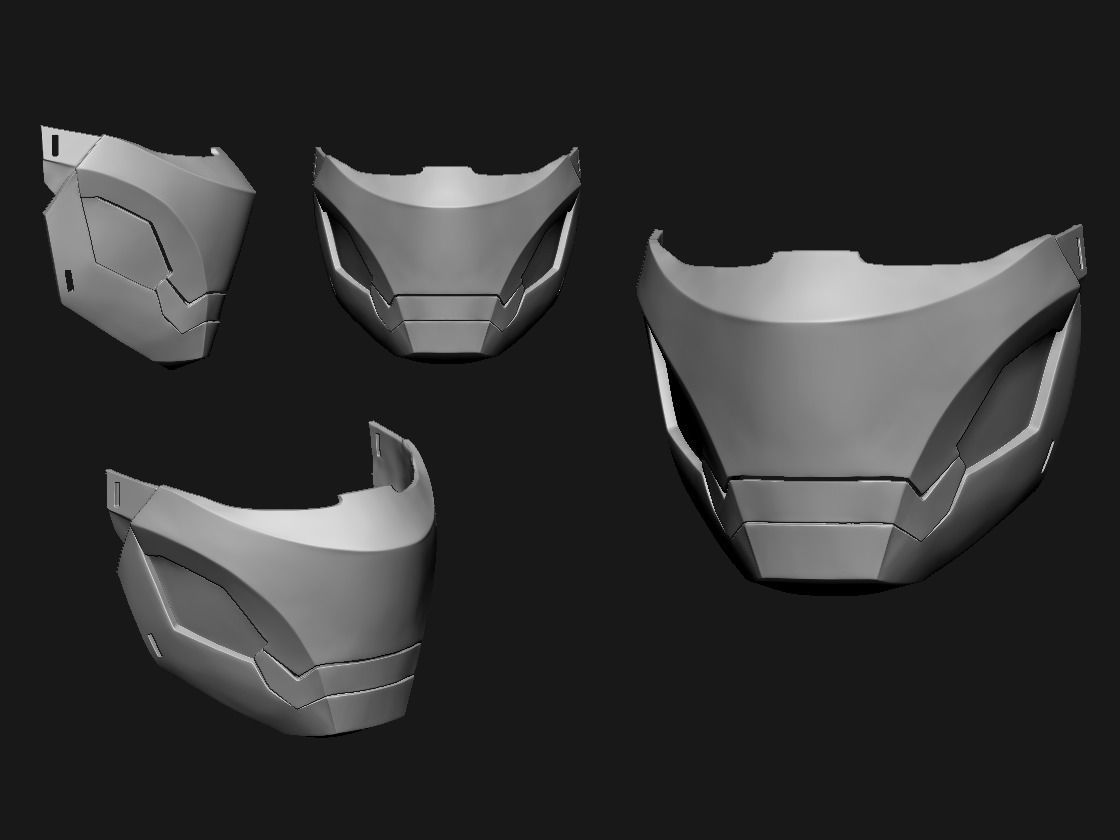 Mark47 Mask STL 3D print model_3