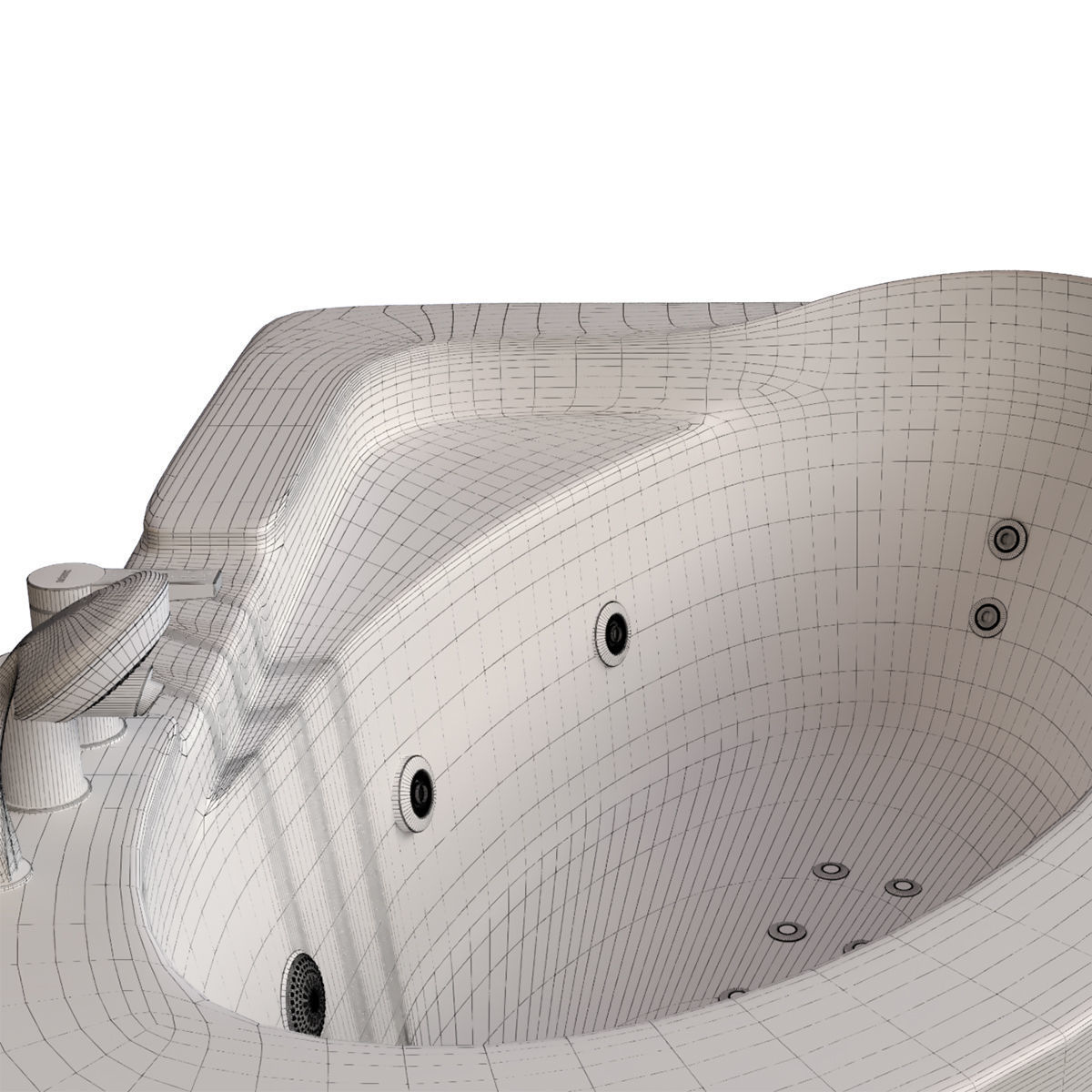 bathtub 702 ariana 3D model_6