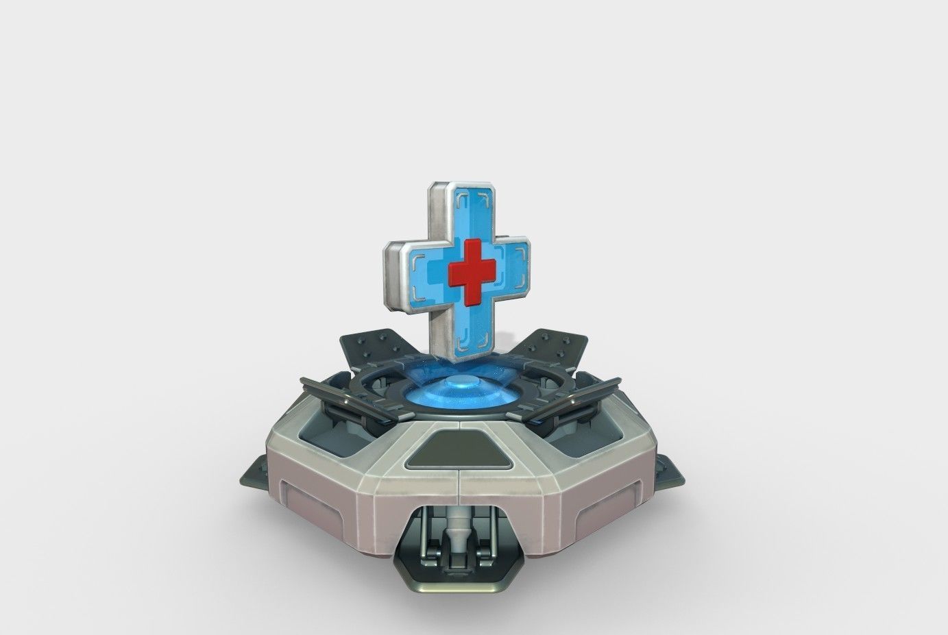 Medical kit Low-poly 3D model_2