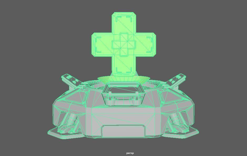 Medical kit Low-poly 3D model_6