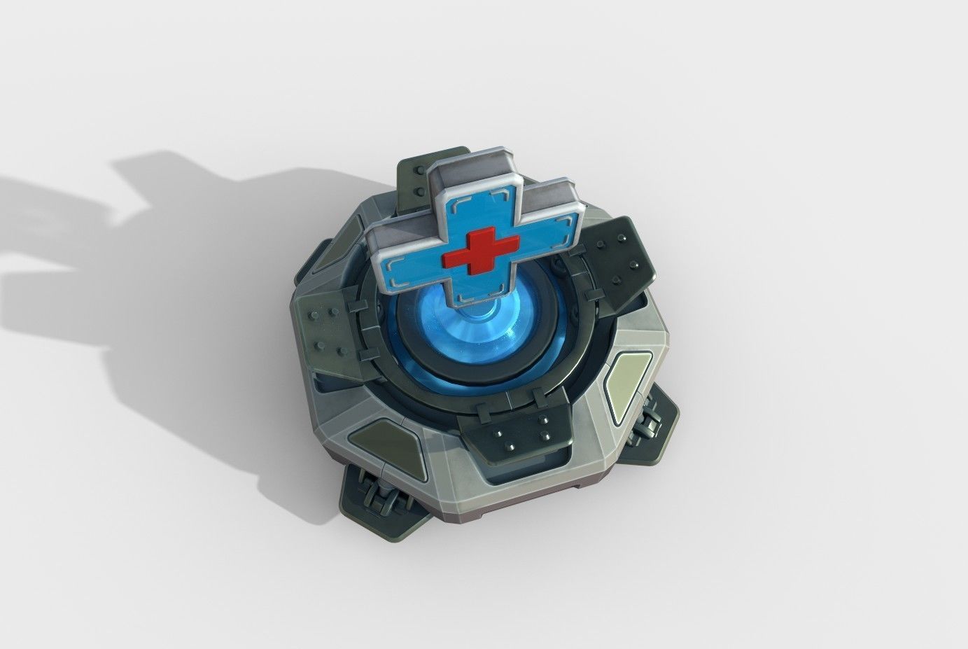 Medical kit Low-poly 3D model_16