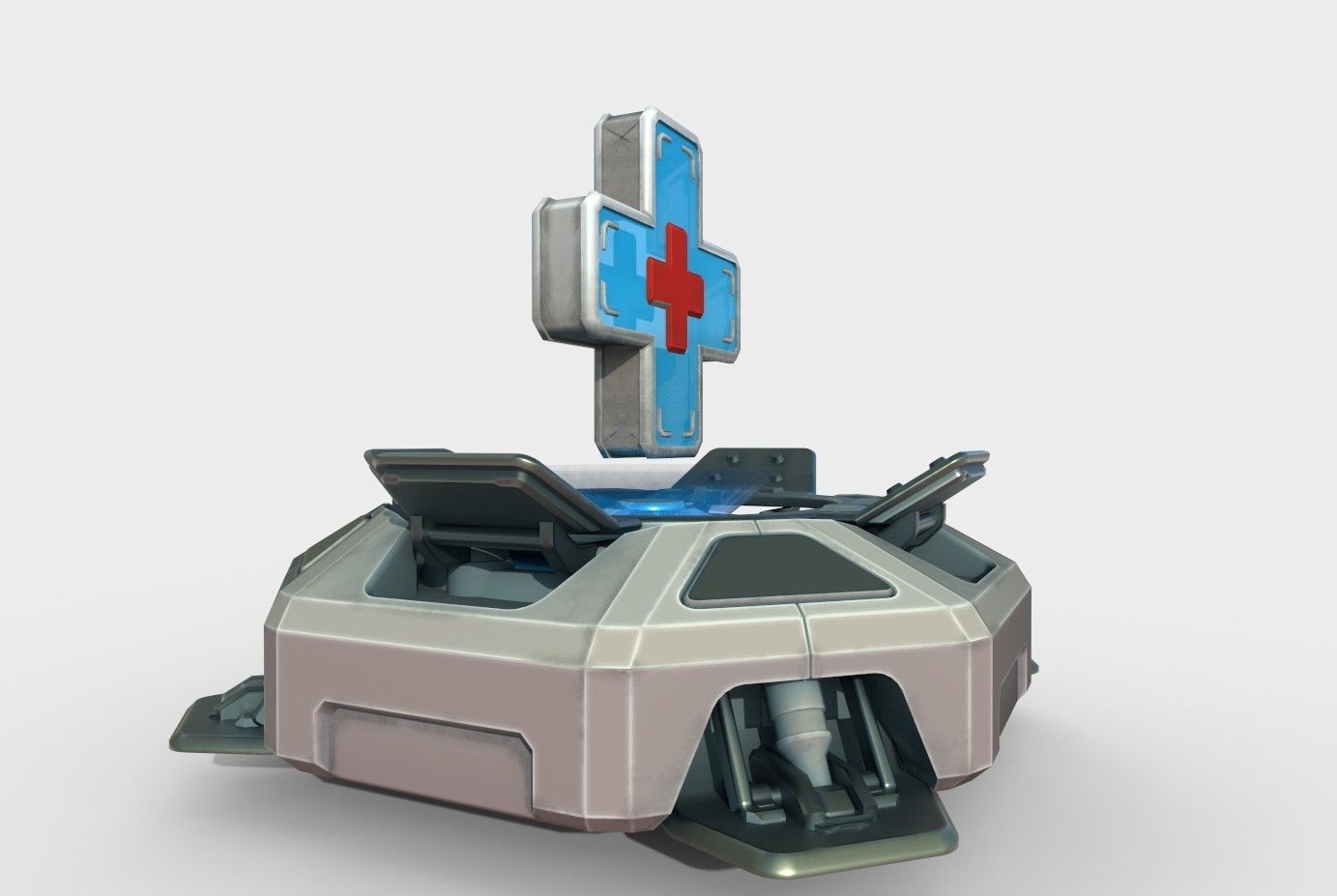 Medical kit Low-poly 3D model_19