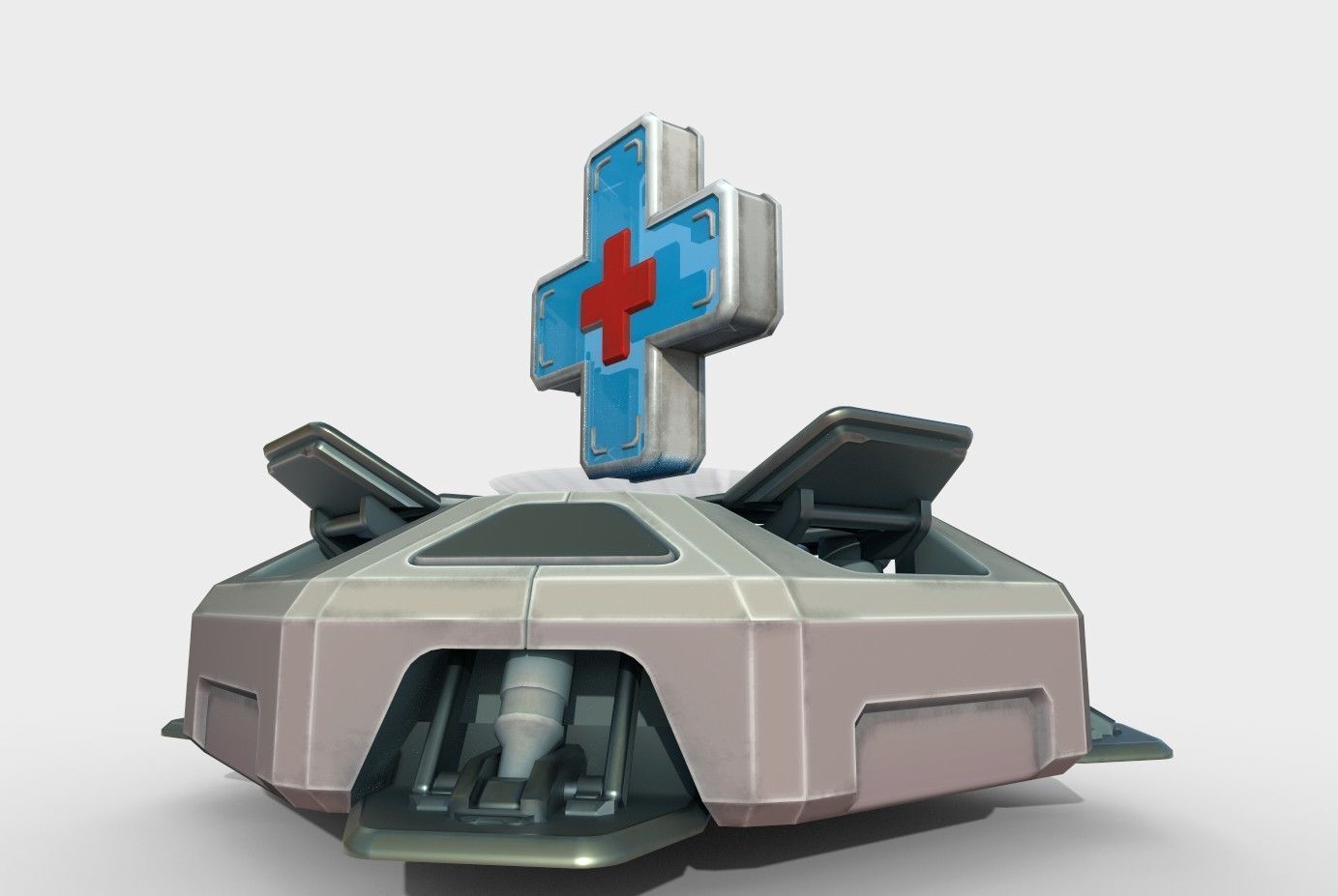Medical kit Low-poly 3D model_15